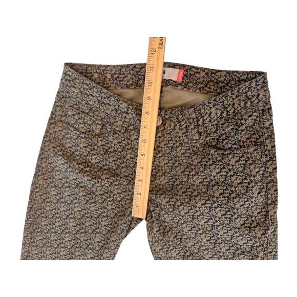 Cabi Abstract Floral Artsy Print Skinny Jeans Sz 2 EUC Mid-Rise Stretch, Soft - Picture 11 of 12